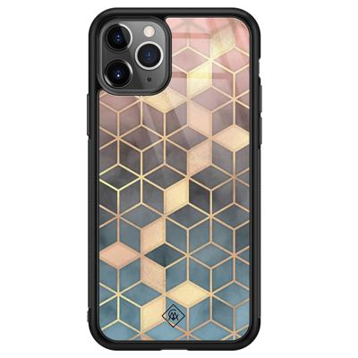 iPhone 11 Pro Max glazen hardcase - Cubes art