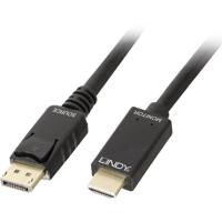 LINDY 36920 DisplayPort-kabel DisplayPort / HDMI Adapterkabel DisplayPort-stekker, HDMI-A-stekker 0.50 m Zwart