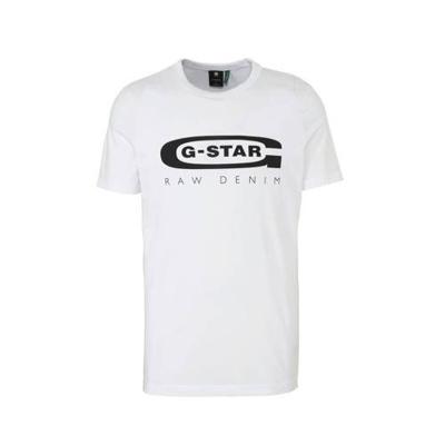 G-Star RAW T-shirt met logo wit