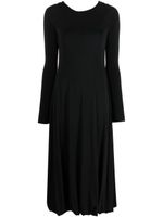 Jil Sander robe mi-longue à dos ouvert - Noir