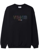 VTMNTS logo-print crew-neck sweatshirt - Noir - thumbnail