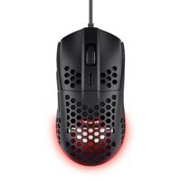 Trust Gaming GXT 928 Helox Ultralichte Gaming Muis 65g, Aanpasbare DPI 200-6400, Bedrade USB Muis, Optische Sensor, 6 Programmeerbare Knoppen, LED RGB Wired Gaming Mouse voor PC Laptop - Zwart