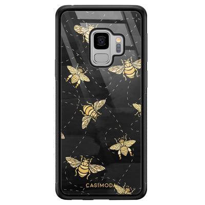 Samsung Galaxy S9 glazen hardcase - Bee yourself