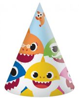 Baby Shark Feest Hoedjes Party (6st) - thumbnail