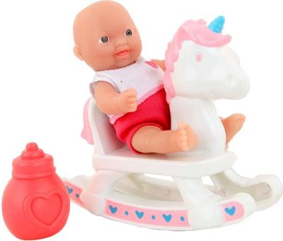 Xin Kaifan babypop met hobbelpaard Anmiya 12 cm Xin Kaifan babypop met hobbelpaard Anmiya 12 cm