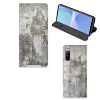 Sony Xperia 10 III Standcase Beton Print - thumbnail