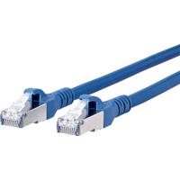 Metz Connect 1308457044-E RJ45 Netwerkkabel, patchkabel CAT 6A S/FTP 7.00 m Blauw Snagless 1 stuk(s)