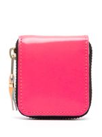 Comme Des Garçons Wallet porte-monnaie zippé en cuir - Rose