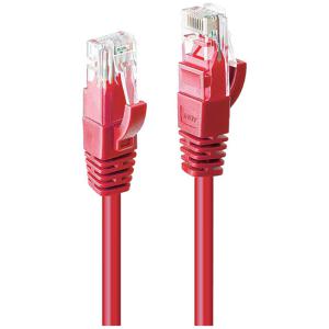 LINDY 48034 RJ45 Netwerkkabel, patchkabel CAT 6 U/UTP 3.00 m Rood 1 stuk(s)