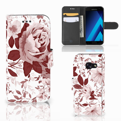 Hoesje Samsung Galaxy A3 2017 Watercolor Flowers Hoesje Samsung Galaxy A3 2017 Watercolor Flowers