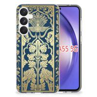 Samsung Galaxy A55 TPU Case Beige Flowers