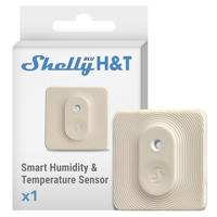 Shelly Blu H & T Ivory Bluetooth-gestuurde temperatuur- en luchtvochtigheidssensor, spatwaterdicht en stofdicht, beschermingsklasse IP54, iOS-Android-app, encryptie