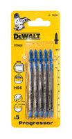 DeWalt Accessoires Decoupeerzaagblad HSS Progressor voor plaatmetaal 1,5mm-10mm, pijpen, profielen en aluminium, 100x74x1,2-2,6mm, (T123X) - DT2058-QZ - thumbnail