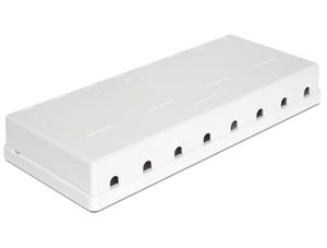 DeLOCK Keystone Surface Mounted Box 8 Port behuizing