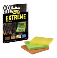 Memoblok Post-it Extreme 76x76mm 3 kleuren assorti