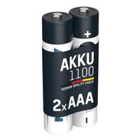 ANSMANN Batterij AAA Micro Type 1150mAh (min 1050mAh)-1.2V Krachtige NiMH AAA Batterijen voor apparaten met hoog stroomverbruik oplaadbare batterijen AAA ideaal voor flitser camera & afstandsbediening