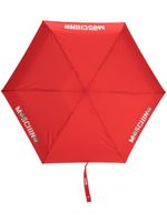 Moschino parapluie à logo imprimé - Rouge