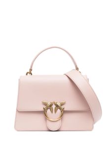 PINKO sac cabas à plaque Love Birds - Rose