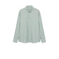 Mango Man regular fit overhemd kaki