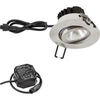 EVN PC650N61302 EVN Lichttechnik LED-inbouwlamp LED LED vast ingebouwd 6 W RVS - thumbnail