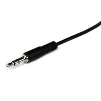 StarTech.com 2 m slanke 3,5 mm stereo-audioverlengkabel M/F - thumbnail