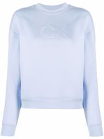 Calvin Klein sweat à logo imprimé - Bleu