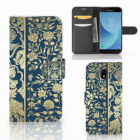 Samsung Galaxy J5 2017 Hoesje Beige Flowers - thumbnail