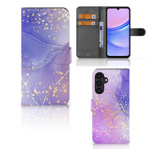 Hoesje voor Samsung Galaxy A15 Watercolor Paars