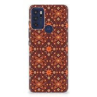 Motorola Moto G60s TPU bumper Batik Brown