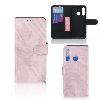 Huawei P Smart Plus (2019) Bookcase Marble Pink - Origineel Cadeau Vriendin Huawei P Smart Plus (2019) Bookcase Marble Pink - Origineel Cadeau Vriendin