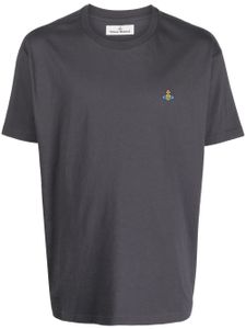 Vivienne Westwood t-shirt en coton à logo brodé - Gris