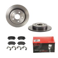 Remmenset, remschijf BREMBO, Remschijftype: Massief, Inbouwplaats: Achteras: , u.a. für Saab, Vauxhall, Chevrolet, Opel - thumbnail