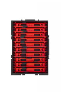 Preston Interlok Winder Tray With 10 Winders 13Cm Red