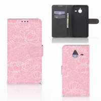 Microsoft Lumia 640 XL Hoesje White Flowers