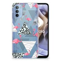 Motorola Moto G31 | G41 TPU Hoesje Flamingo Triangle