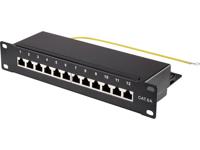 Renkforce 12 poorten Netwerkpatchpaneel 254 mm (10) CAT 6A 1 HE Ingericht