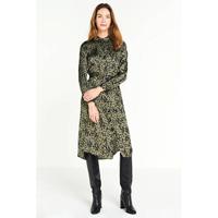VERO MODA jurk met all over print groen/zwart