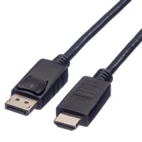 ROLINE DisplayPort Kabel DP - HDMI, M/M, zwart, 4,5 m - thumbnail