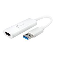 j5create USB Type A naar HDMI Multi-Monitor Adapter- Ondersteunt 1080p 2048 x 1152 @ 32 Bits | USB 3.0 met 2.0 ondersteuning | Compatibel met Mac & Windows (JUA254)