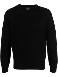 A.P.C. pull Brady à col rond - Noir