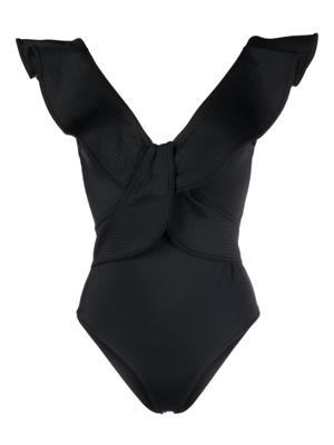 Johanna Ortiz Badpak met ruche - Zwart