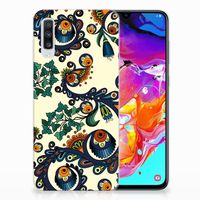 Siliconen Hoesje Samsung Galaxy A70 Barok Flower