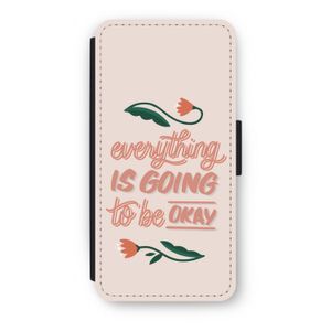 Optimistic flower girl: iPhone 8 Flip Hoesje