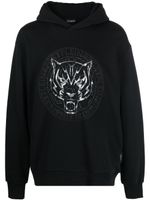 Plein Sport hoodie à logo imprimé - Noir