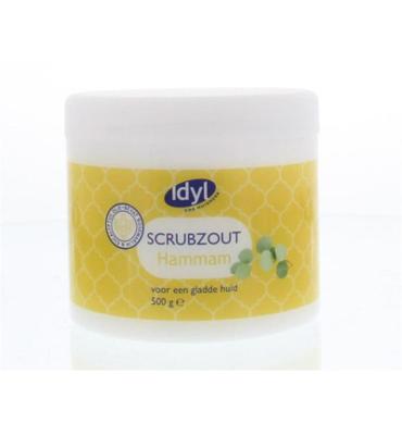 Idyl Idyl Scrubzout Hammam Rozemarijn Eucalyptus (500g) Idyl Idyl Scrubzout Hammam Rozemarijn Eucalyptus (500g)