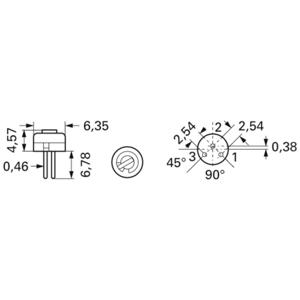 Bourns 3329H-1-103LF Cermet-trimmer Lineair 0.5 W 10 kΩ 240 ° 260 ° 1 stuk(s)