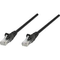 Intellinet 320740 RJ45 Netwerkkabel, patchkabel CAT 5e U/UTP 1.00 m Zwart 1 stuk(s) - thumbnail