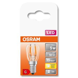 OSRAM 4058075432819 LED-lamp Energielabel G (A - G) E14 Spiraal 1 W = 5 W Warmwit (Ø x l) 26 mm x 63 mm 1 stuk(s)