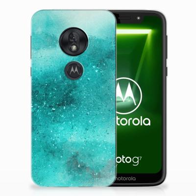 Hoesje maken Motorola Moto G7 Play Painting Blue Hoesje maken Motorola Moto G7 Play Painting Blue