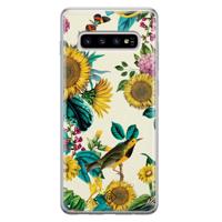 Samsung Galaxy S10 Plus siliconen hoesje - Sunflowers